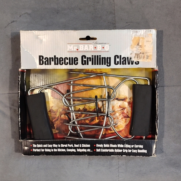 NEW MR. BAR-B-Q PREMIUM BARBECUE GRILLING CLAWS HOLD & SHRED PORK BEEF CHICKEN - Picture 2 of 5